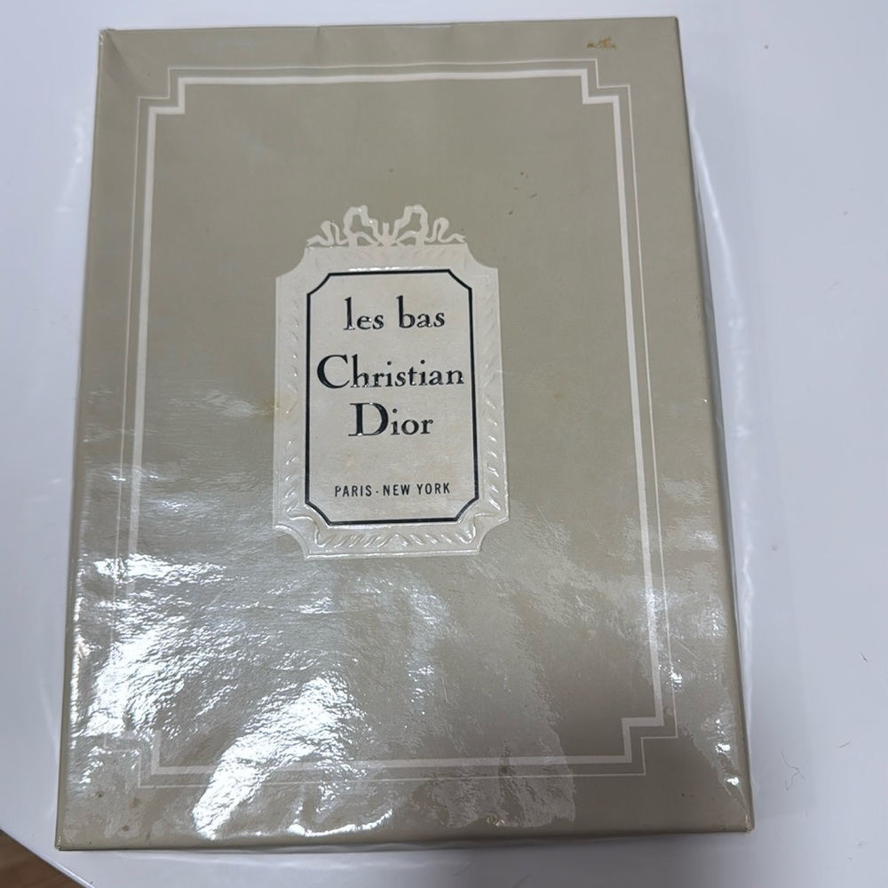 Christian Dior vintage silk stockings in original box